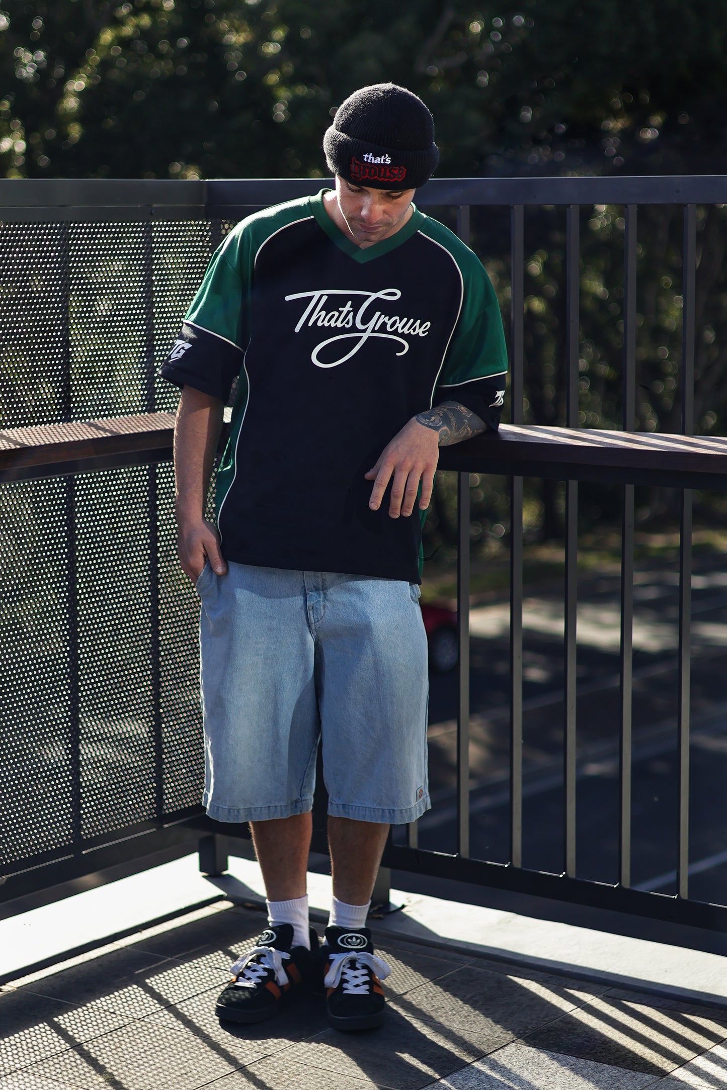 That's Grouse Black & Green Jersey