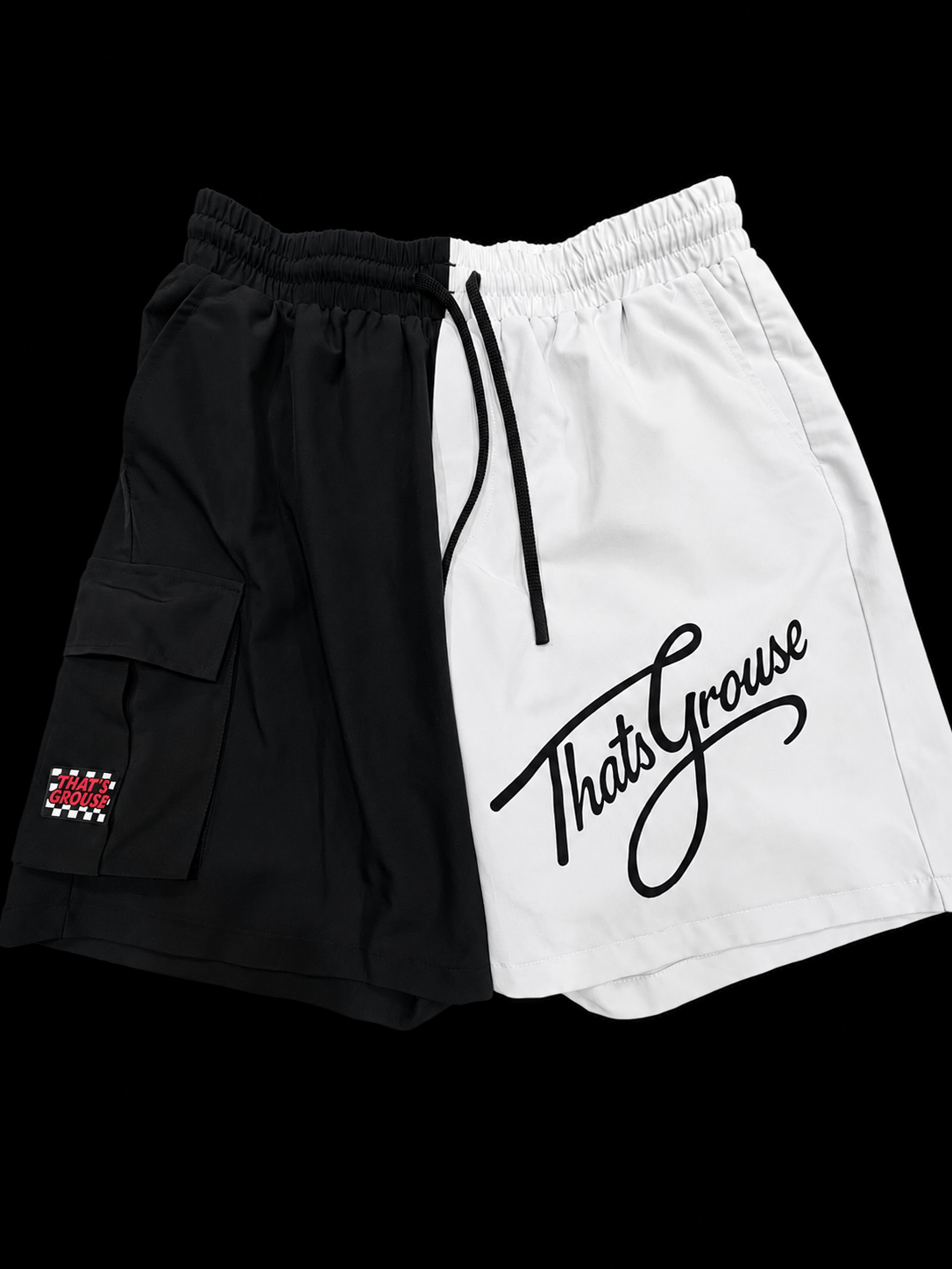 Black & White Board Shorts