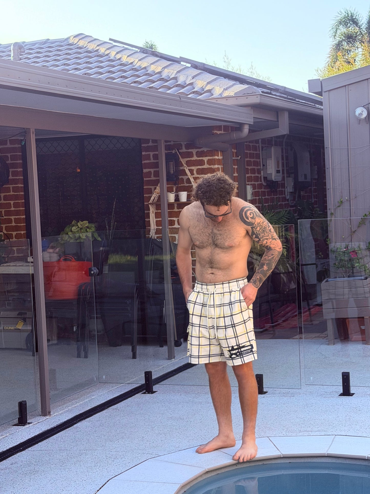 Plaid Board Shorts