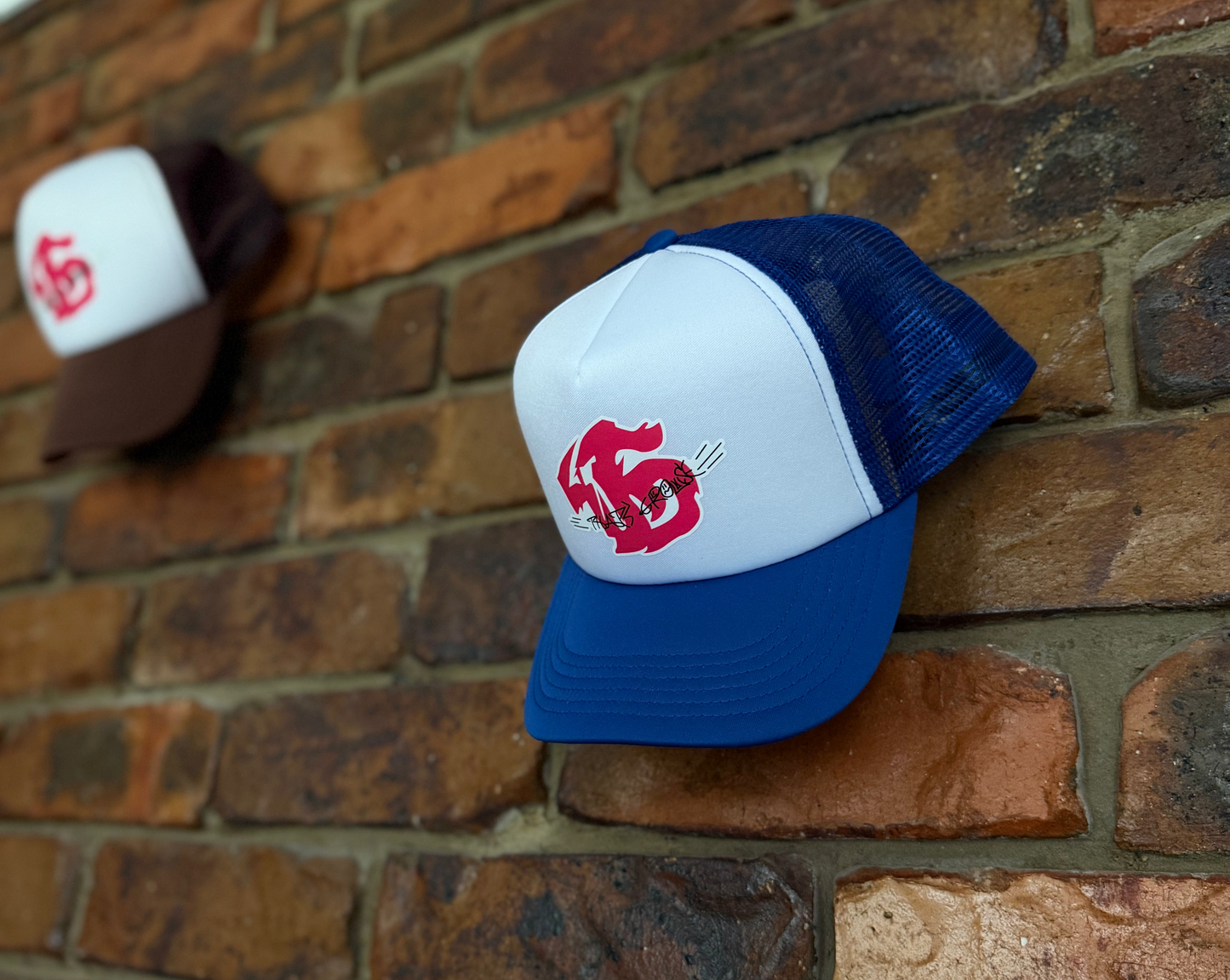 That's Grouse Blue Polymesh Truckers Cap