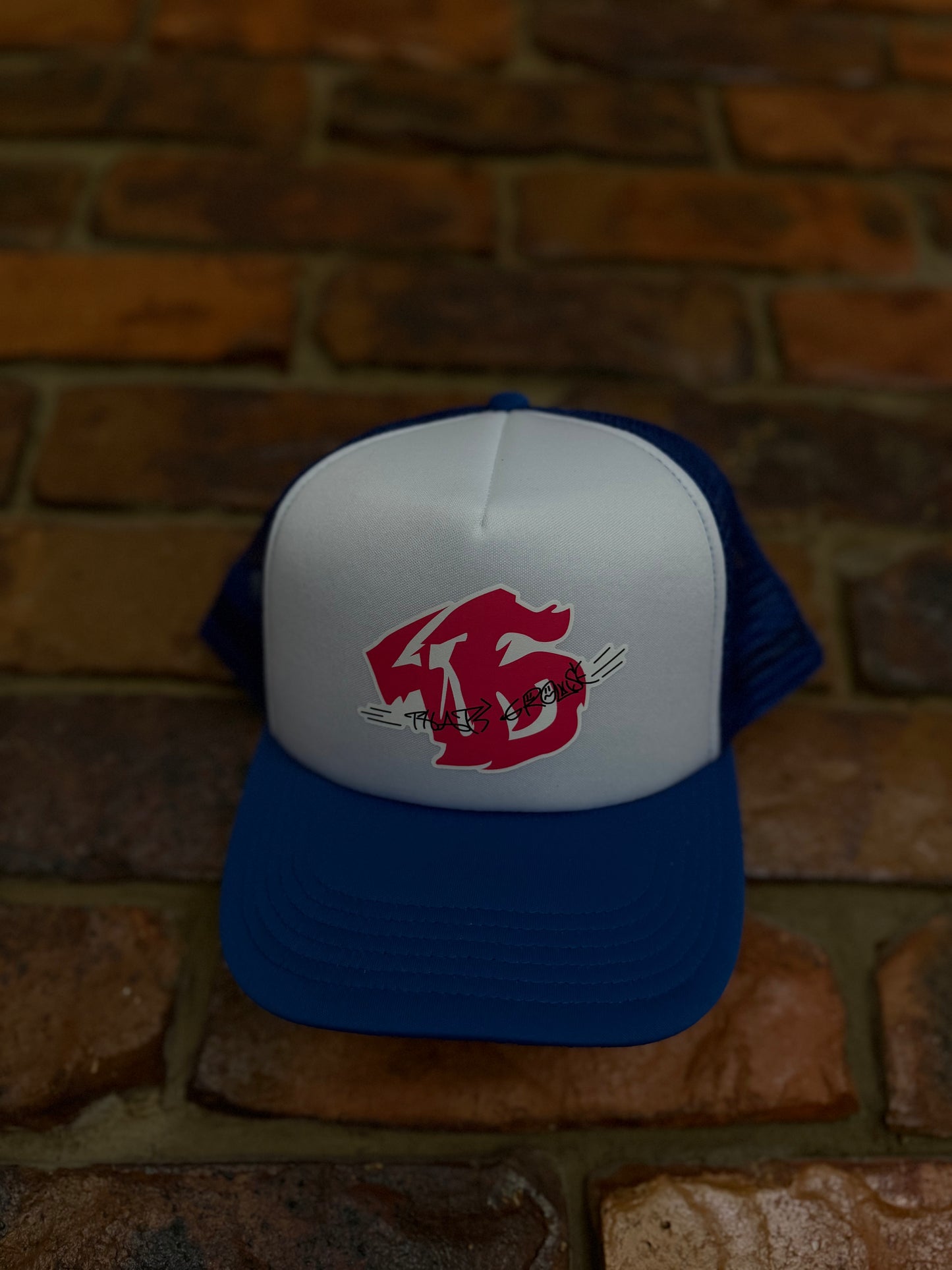 That's Grouse Blue Polymesh Truckers Cap